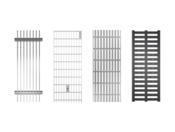 Cover gratings for overall width 130 mm – stainless steel/plastic