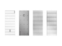 Cover gratings for overall width 100 mm – stainless steel