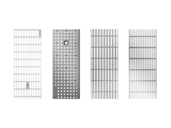 Cover gratings for overall width 100 mm – stainless steel