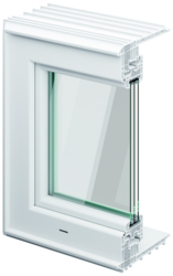 Suitable for passive house, with triple low-E glazing (PHT)