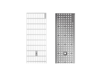 Cover gratings for overall width 100 mm – galvanized steel