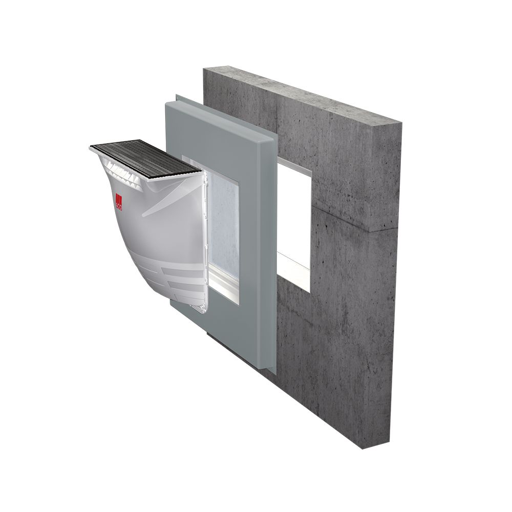 ACO Therm® Block pressurised water-tight version with integrated highly water-tight* ACO Therm® Window