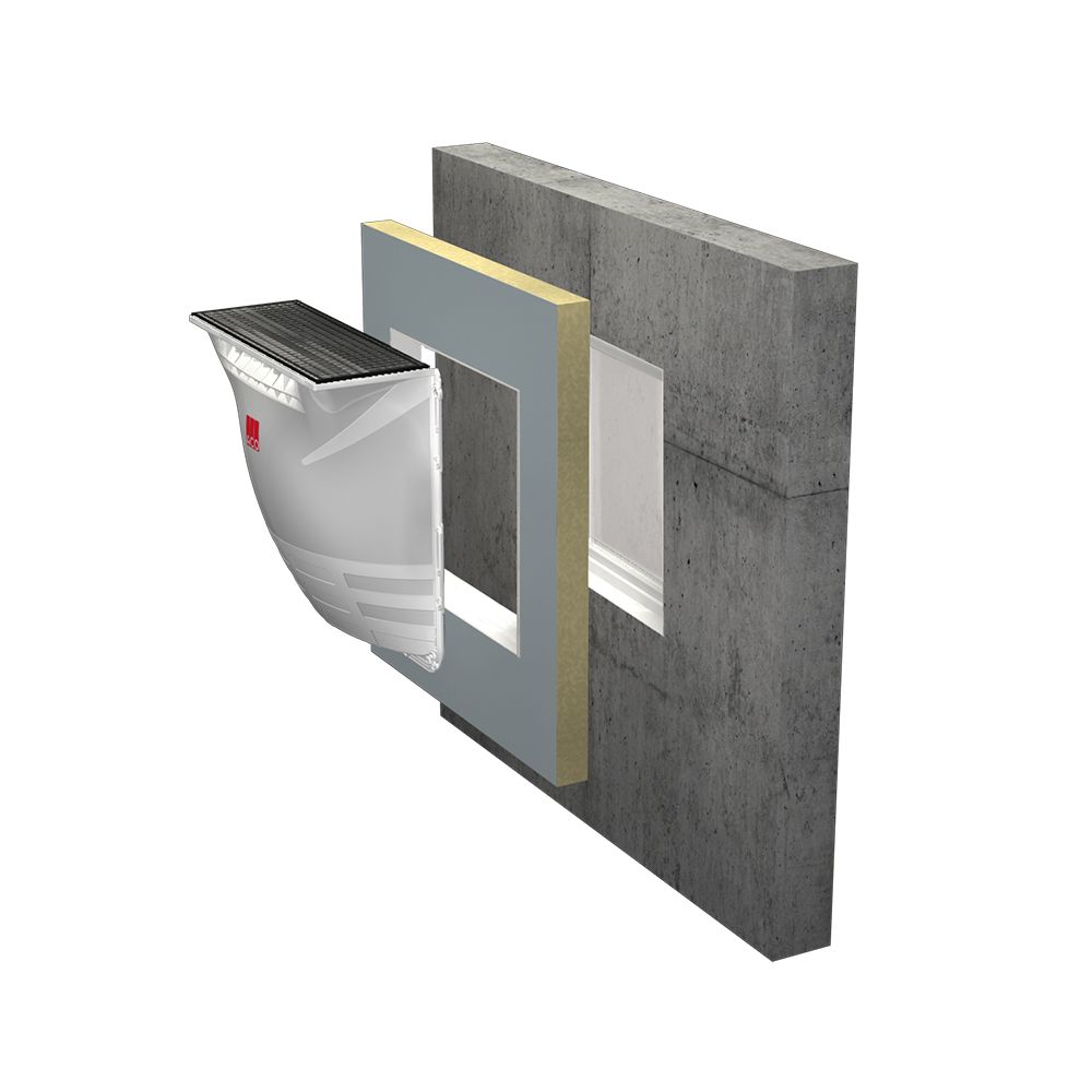 ACO Therm® Block Standard with window recess for ACO Therm® window in the basement wall